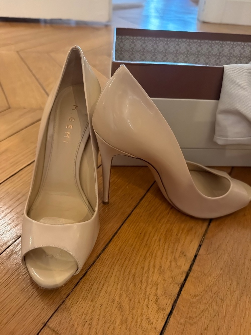 M.Gemi patent leather heels - 38.5